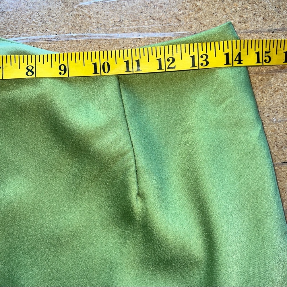 Showpo. Kaniva Midi Dress One Shoulder Open Back Dress in Olive Green Size 6 - Picture 14 of 16